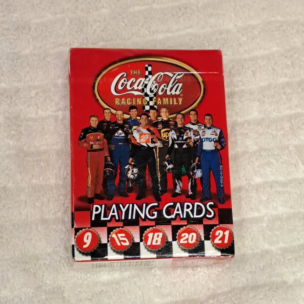 🙃6/$10 Coca-Cola Nascar Playing Cards